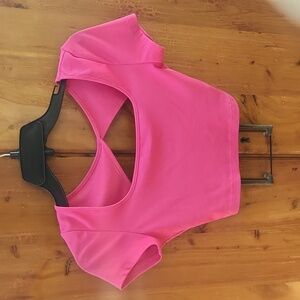 Shein crop top with keyhole cutout on back